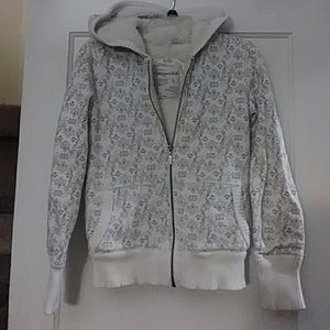 Fuzzy zip up sweater